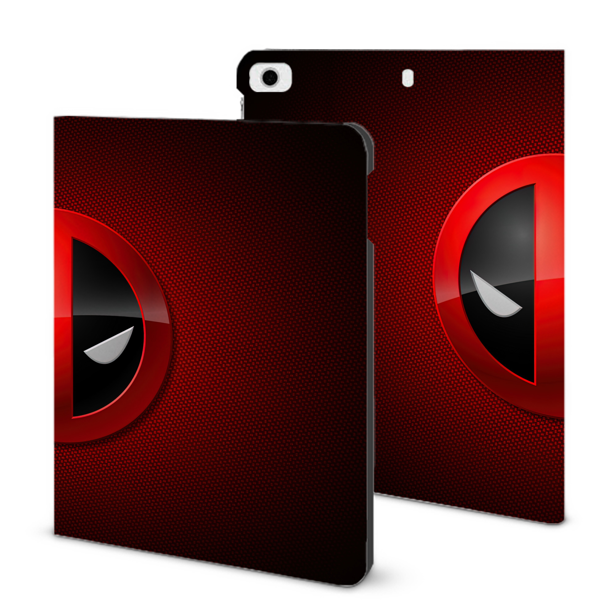 （画像用） Deadpool デッドプール IPad ケース ブック型 PUレザー TPU 耐衝撃 軽量 薄型 ペン収納なし 全面保護 IPad 各モデル対応